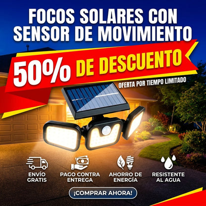 Reflectores Solares Con Sensor De Movimiento