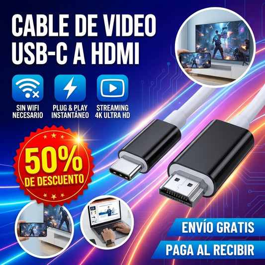 Cable De Video USB-C a HDMI
