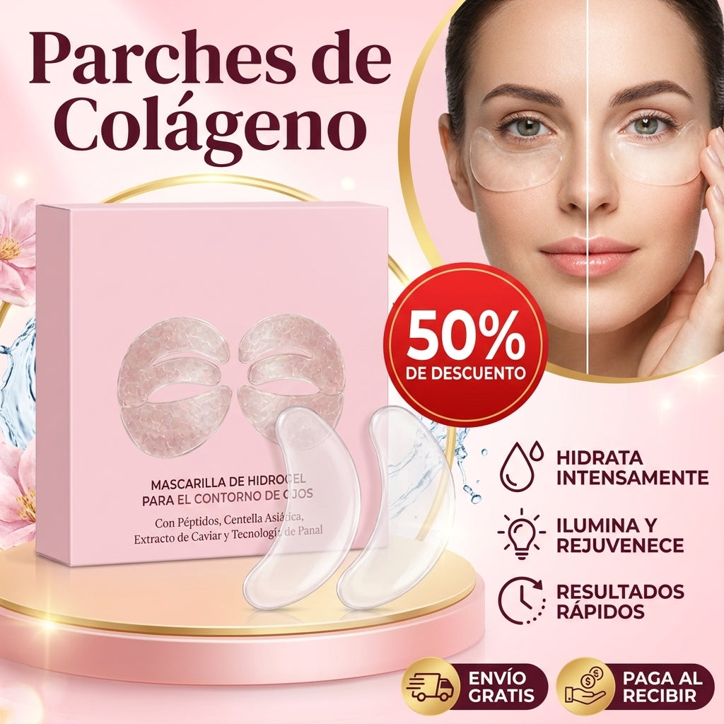 Parches de Colágeno y Péptidos para Ojos