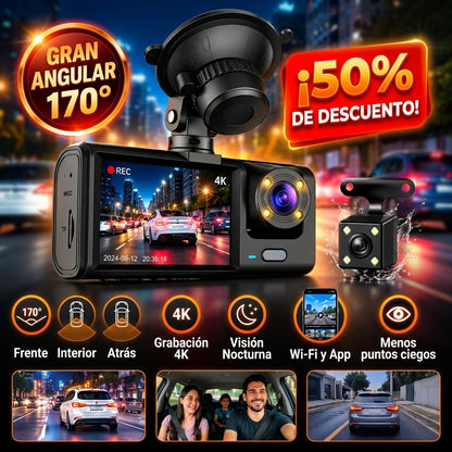 Cámara para Auto DriveGuard 3X™ | Pruebas Claras Si Te Chocan