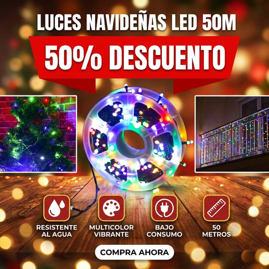 Rollo De Luces 50 Metros Navidad