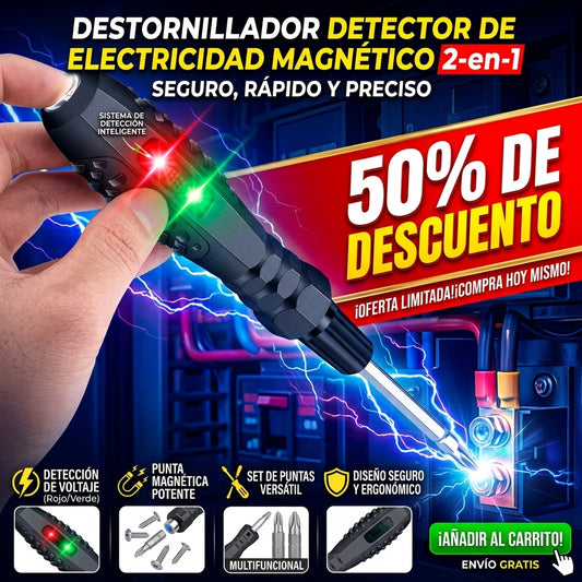 Desarmador Detector Electricidad Magnetico
