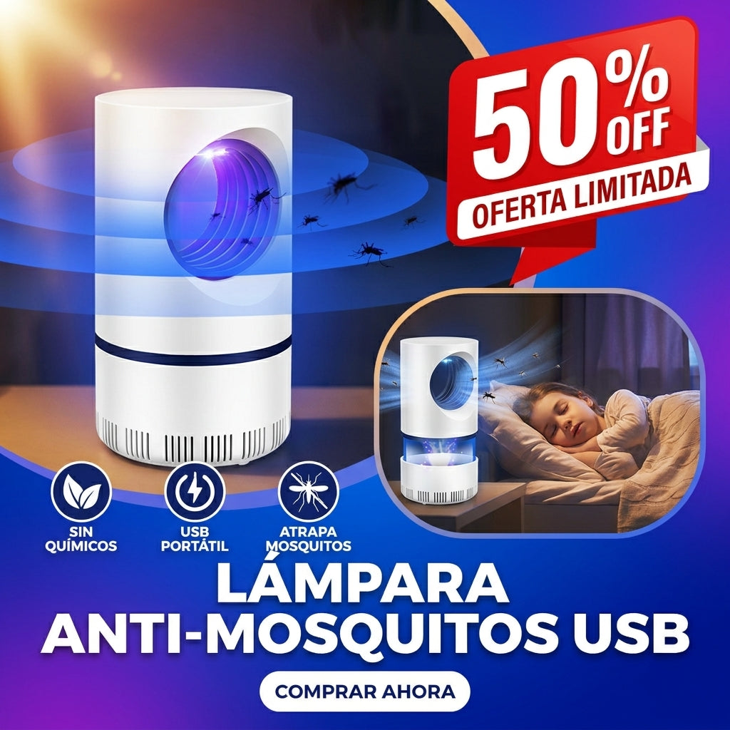Lampara Mata Mosquitos Usb Electrica