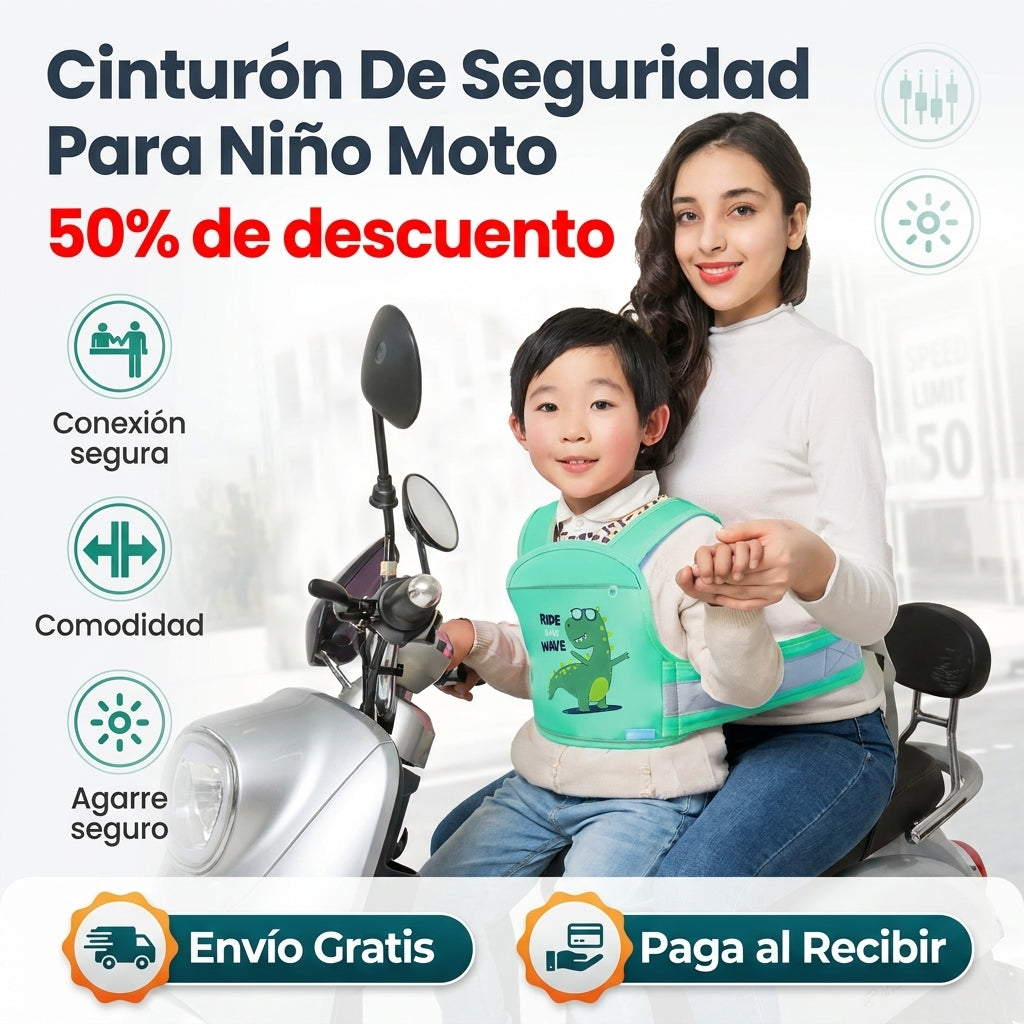 Cinturon De Seguridad Para Nino Moto