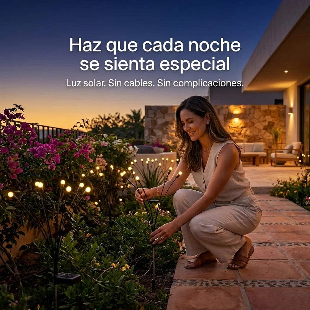 Lámpara luciérnaga solar