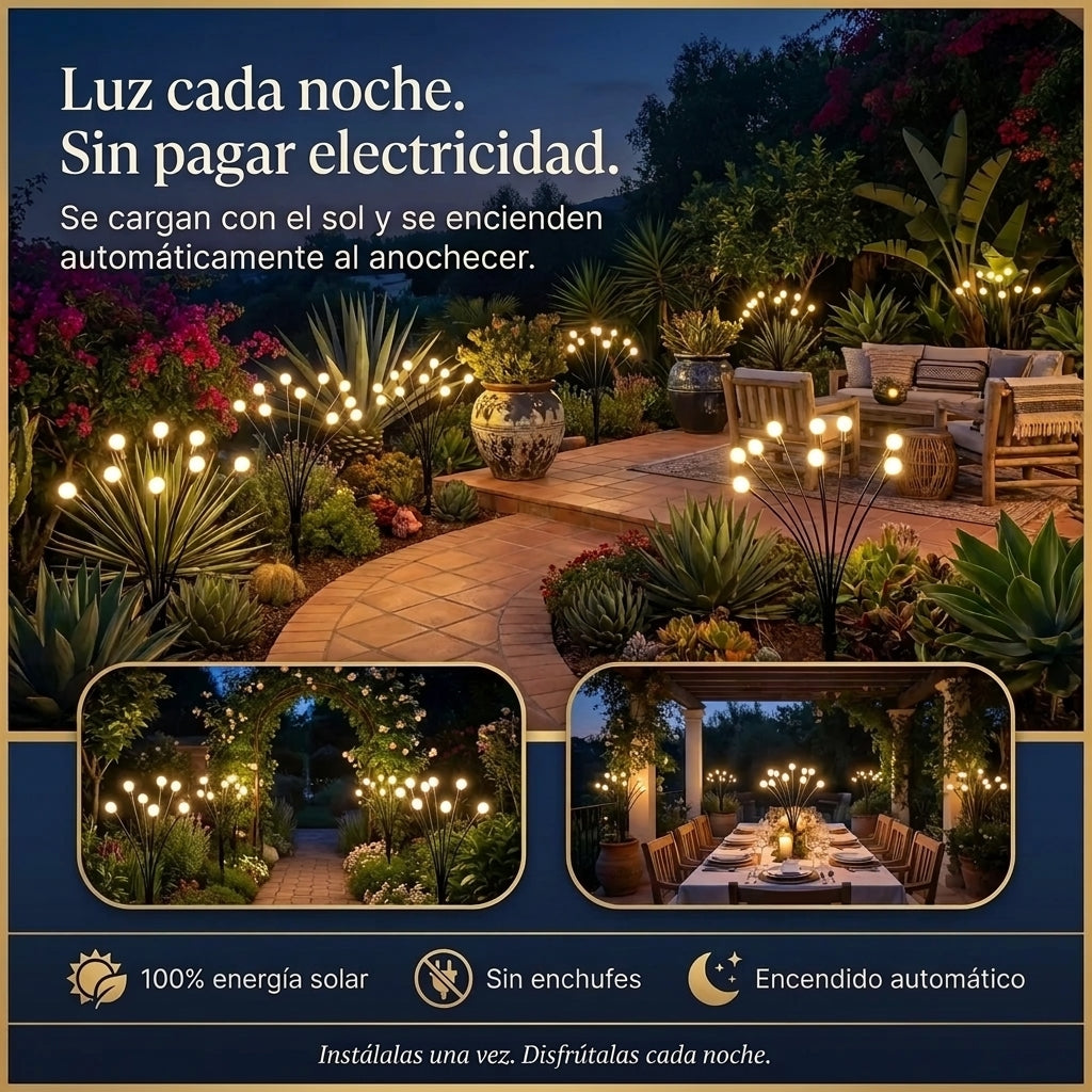 Lámpara luciérnaga solar