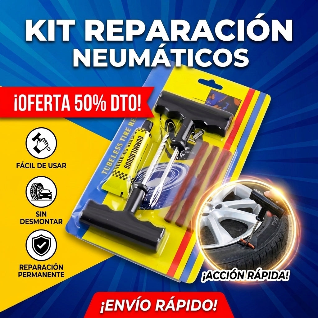 Kit Para Reparacion De Neumaticos Llanta