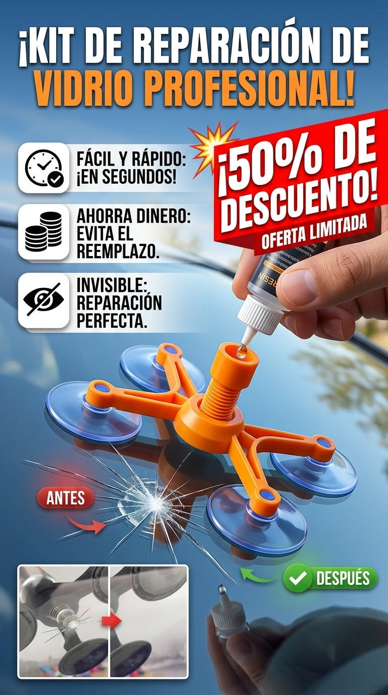 Kit Reparador De Cristales Vidrio
