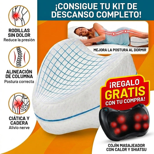 Almohada De Piernas + Cojin Masajeador