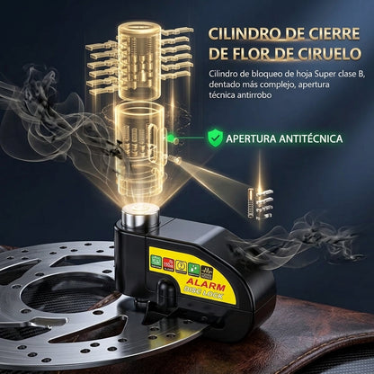 Candado De Alarma Para Motocicleta