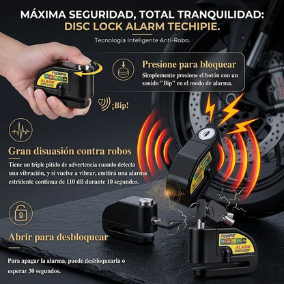 Candado De Alarma Para Motocicleta