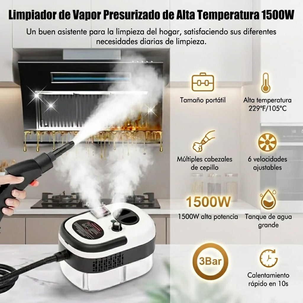 VaporMax™ | Limpiadora de Vapor Multiuso