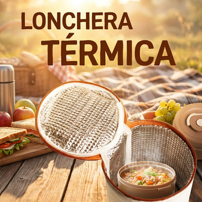 Lonchera Termica Con 3 Tupper Viral
