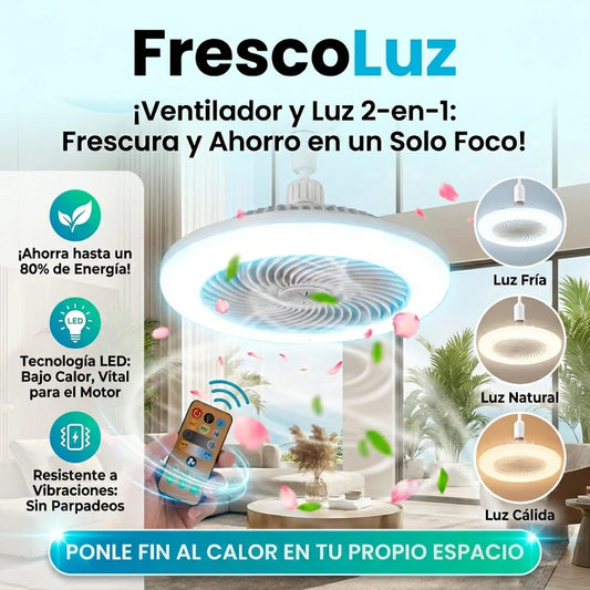 Lampara Ventilador Con Luz