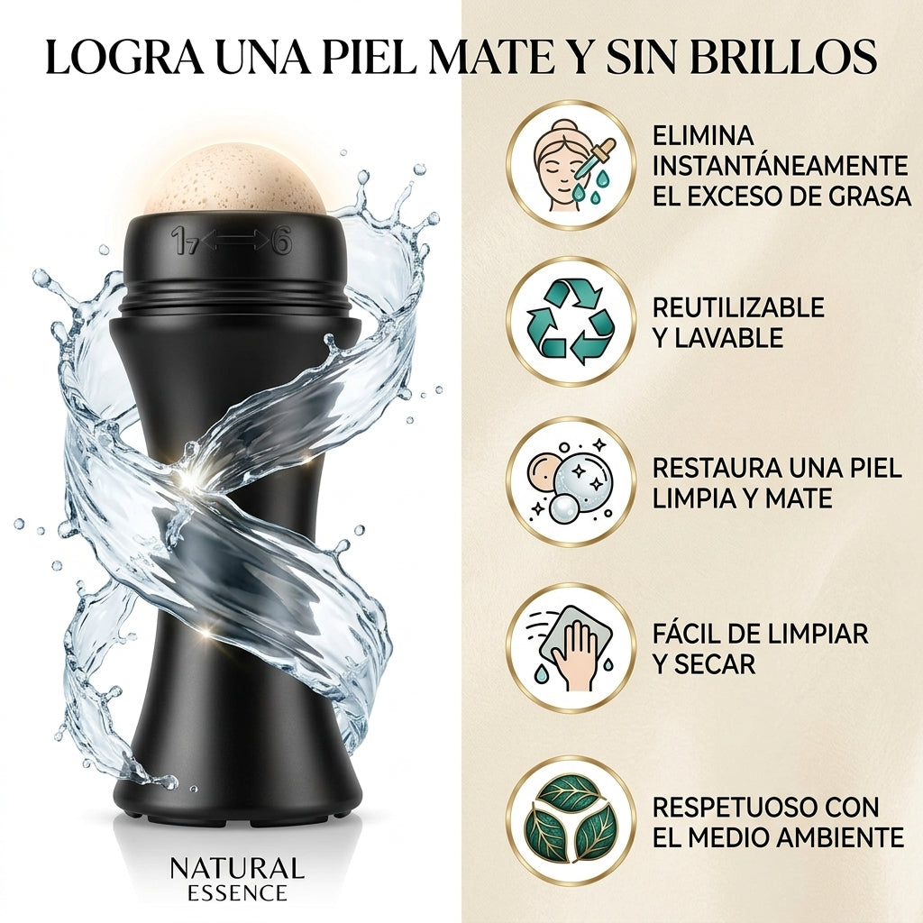 Rodillo Facial Absorbente De Grasa