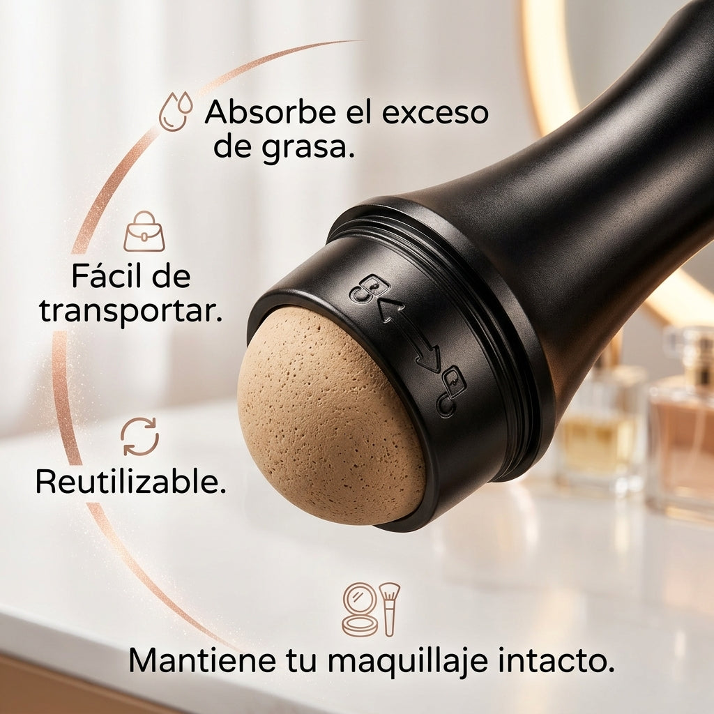 Rodillo Facial Absorbente De Grasa