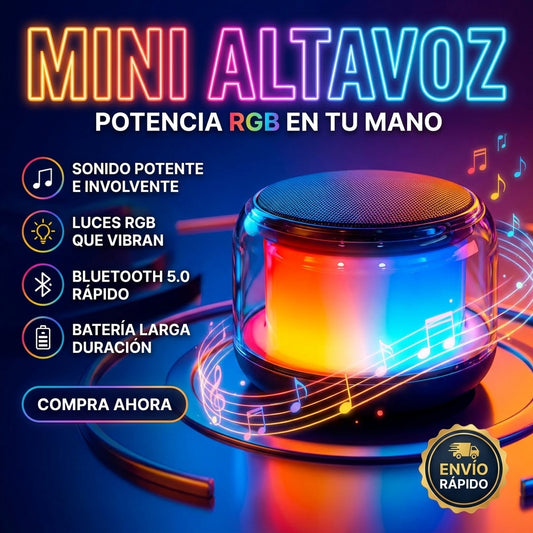 Mini Bocina Bluetooth Rgb