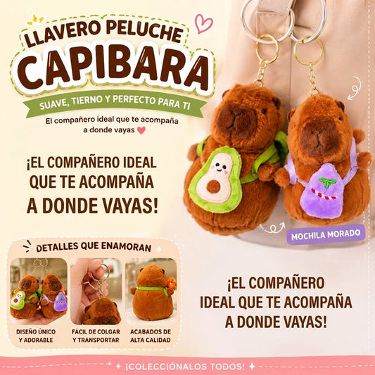 LLAVERO PELUCHE CAPIBARA