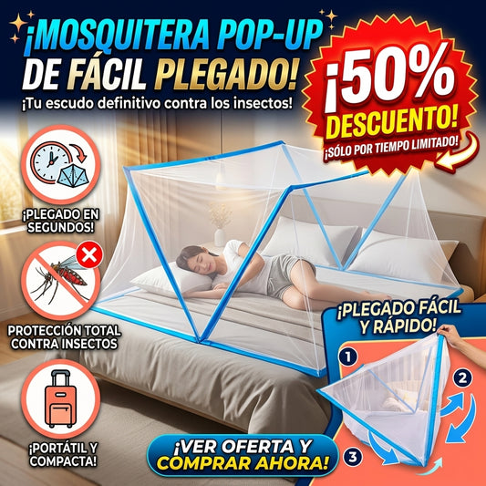Mosquitera Plegable Facil Cama Acampar