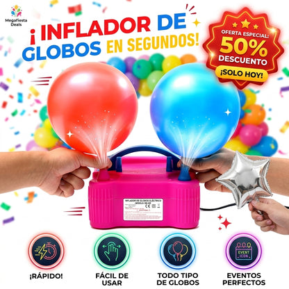 Inflador Para Fiestas Rellena Globos