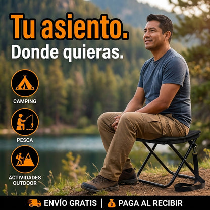 Banquito De Bolsillo Plegable Y Portatil