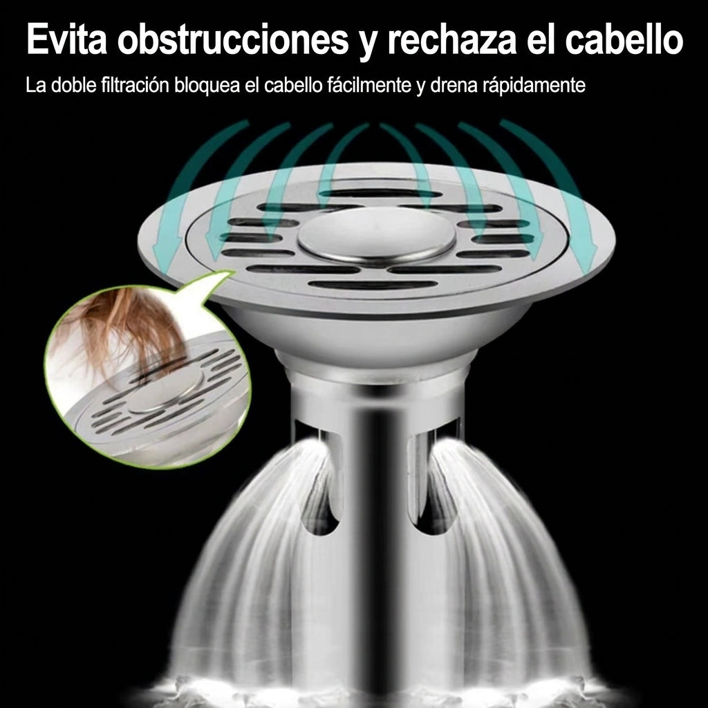 Coladera Bano Acero Inoxidable