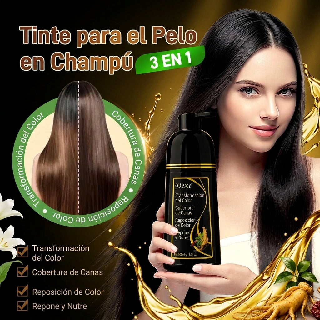 Shampoo Tinte Anti Canas 500ml