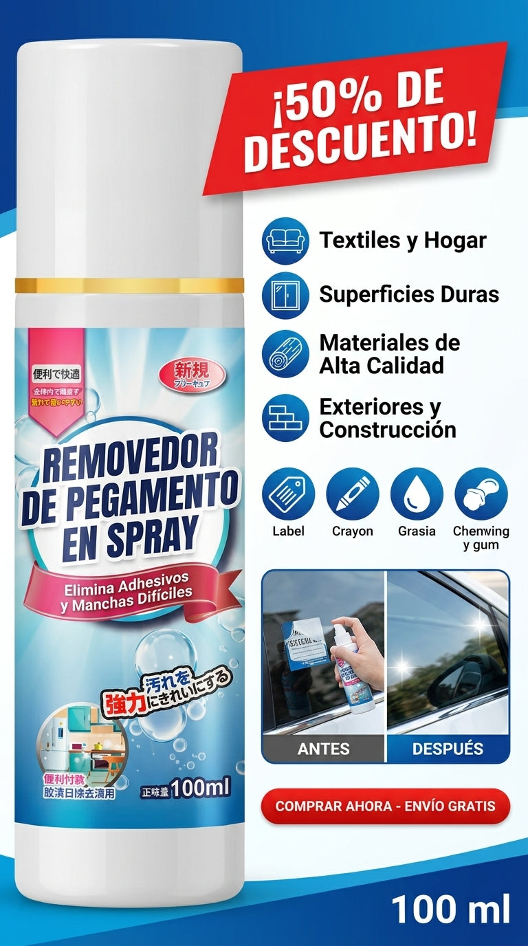 Removedor Spray Liquido De Pegamento
