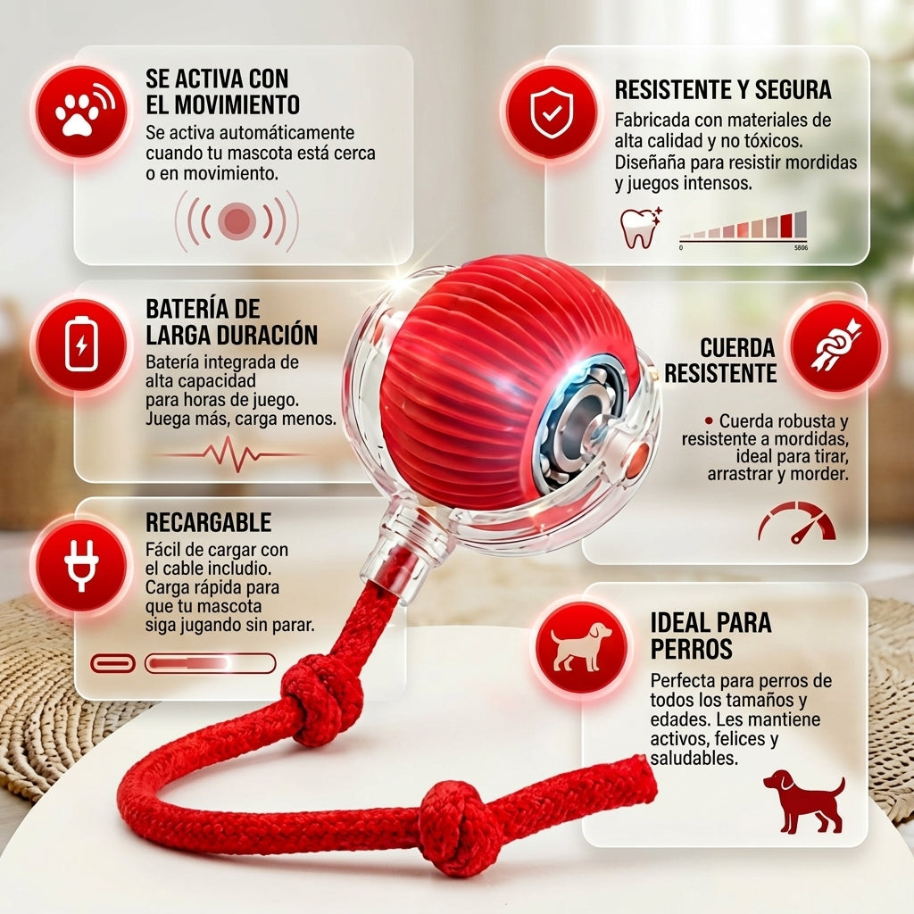 Pelota Interactiva Led Para PERROS