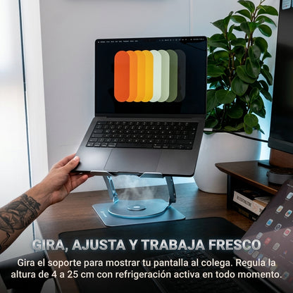 Soporte Y Ventilador Para Laptop 360
