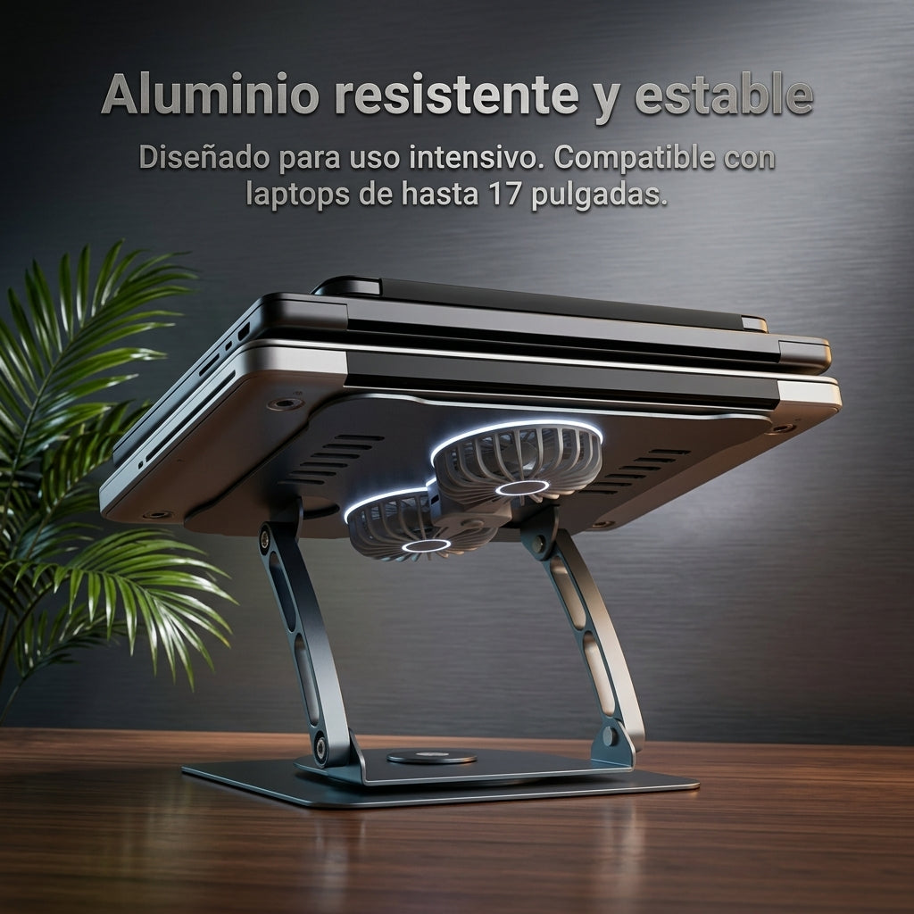 Soporte Y Ventilador Para Laptop 360