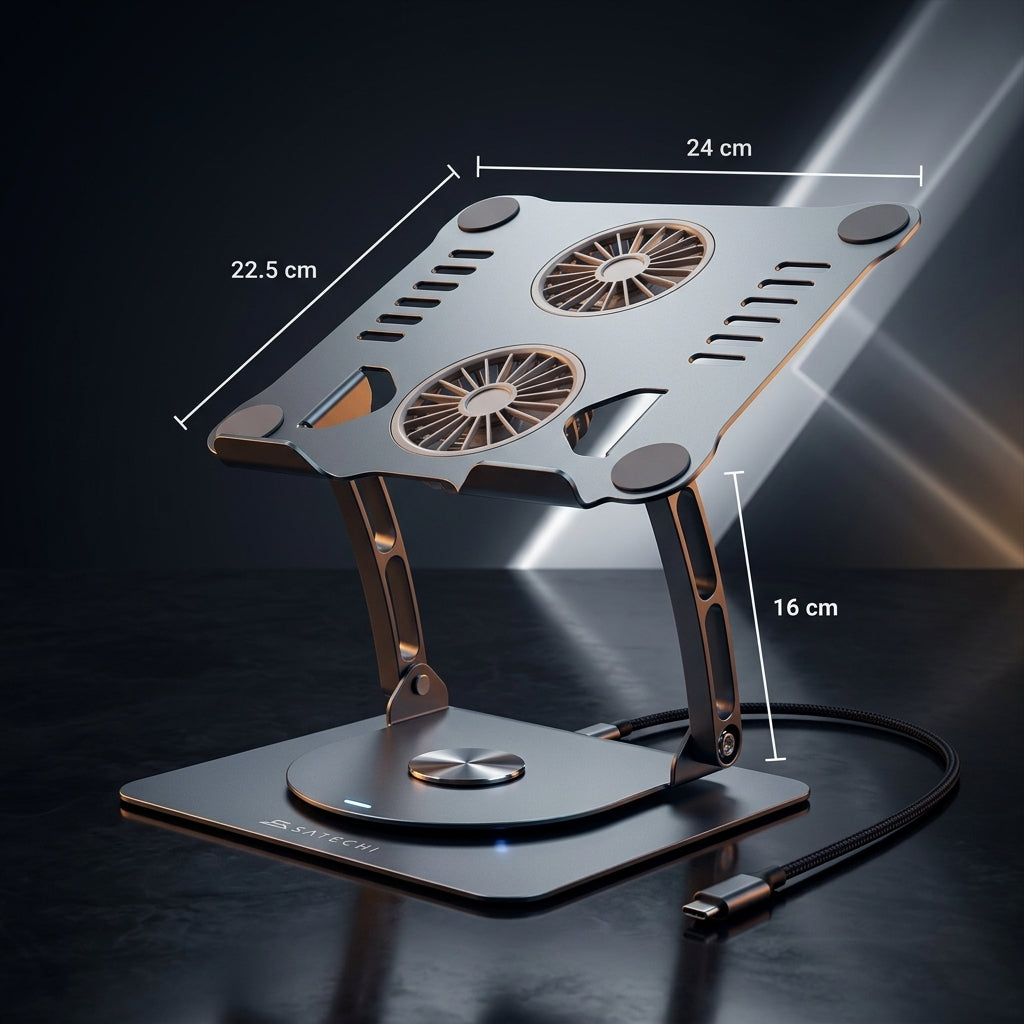 Soporte Y Ventilador Para Laptop 360