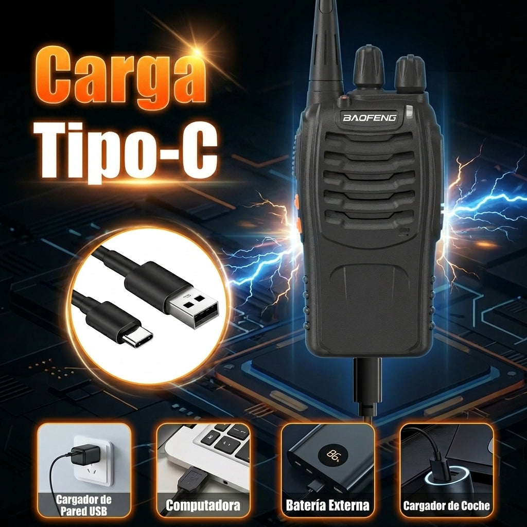 Radios Walkie Talkie Bf888s Recargables