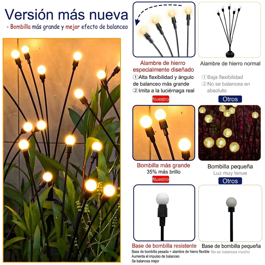 Lámpara luciérnaga solar