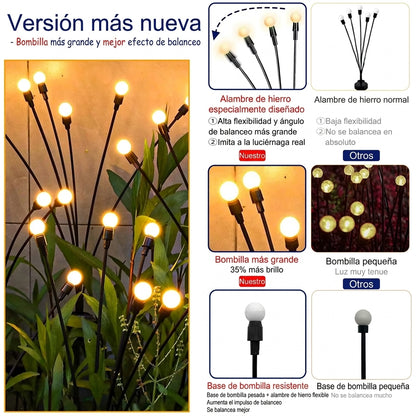 Lámpara luciérnaga solar