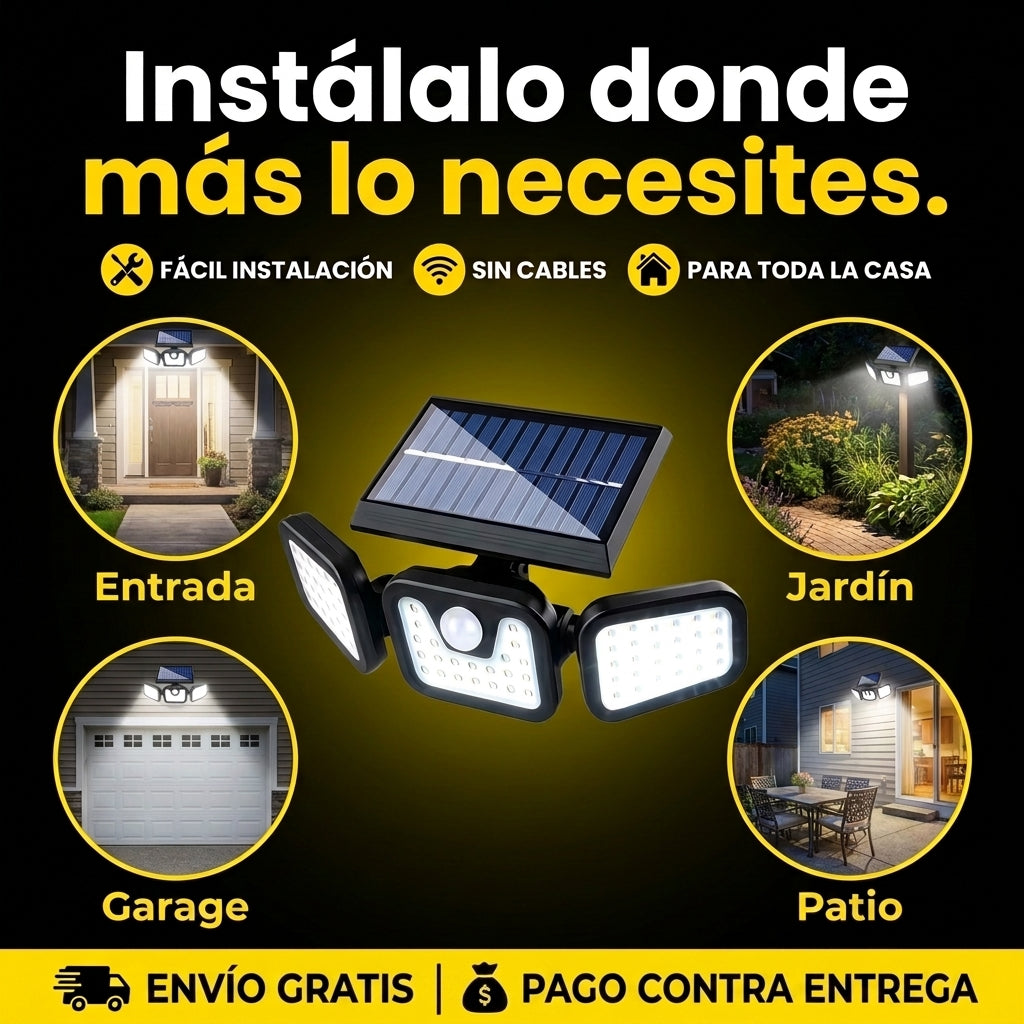 Reflectores Solares Con Sensor De Movimiento