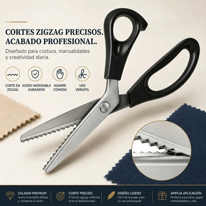 Tijeras de sastre para zigzag de acero inoxidable