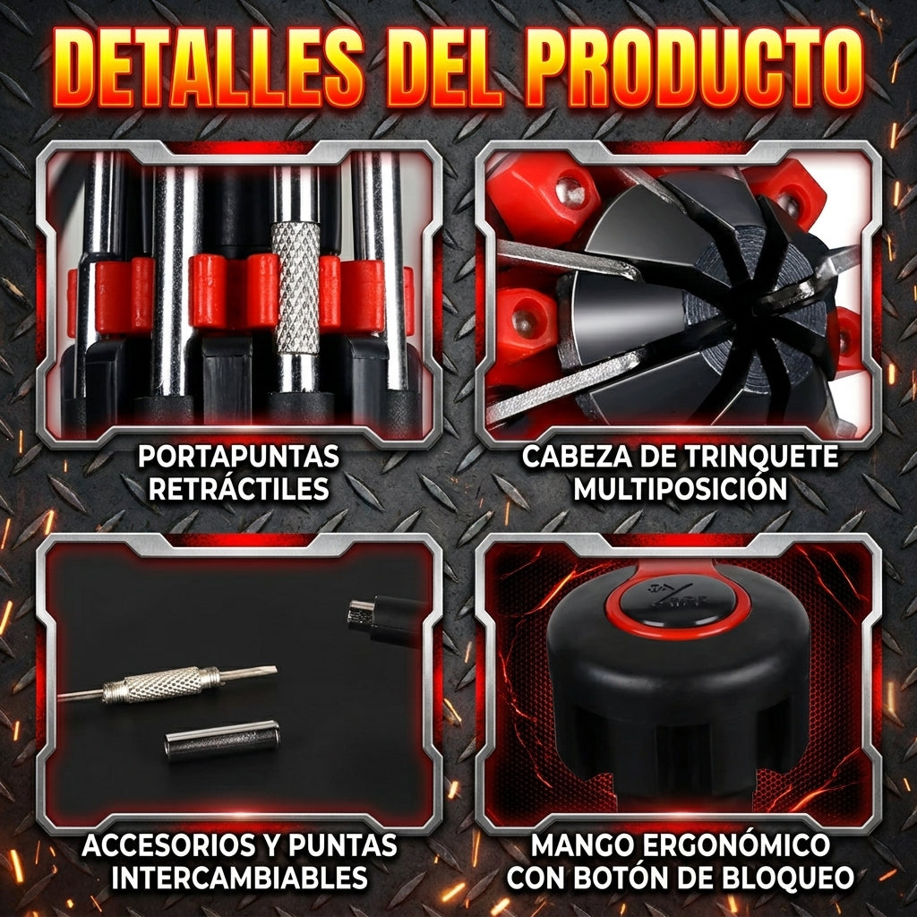 Led Desatornillador Multifuncion 8 En 1