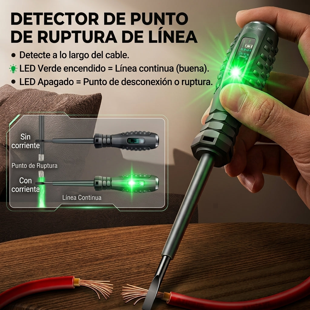 Desarmador Detector Electricidad Magnetico