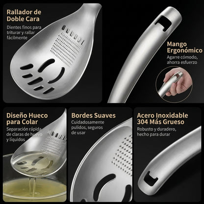 ⚡Cuchara de cocina multifuncional de acero inoxidable