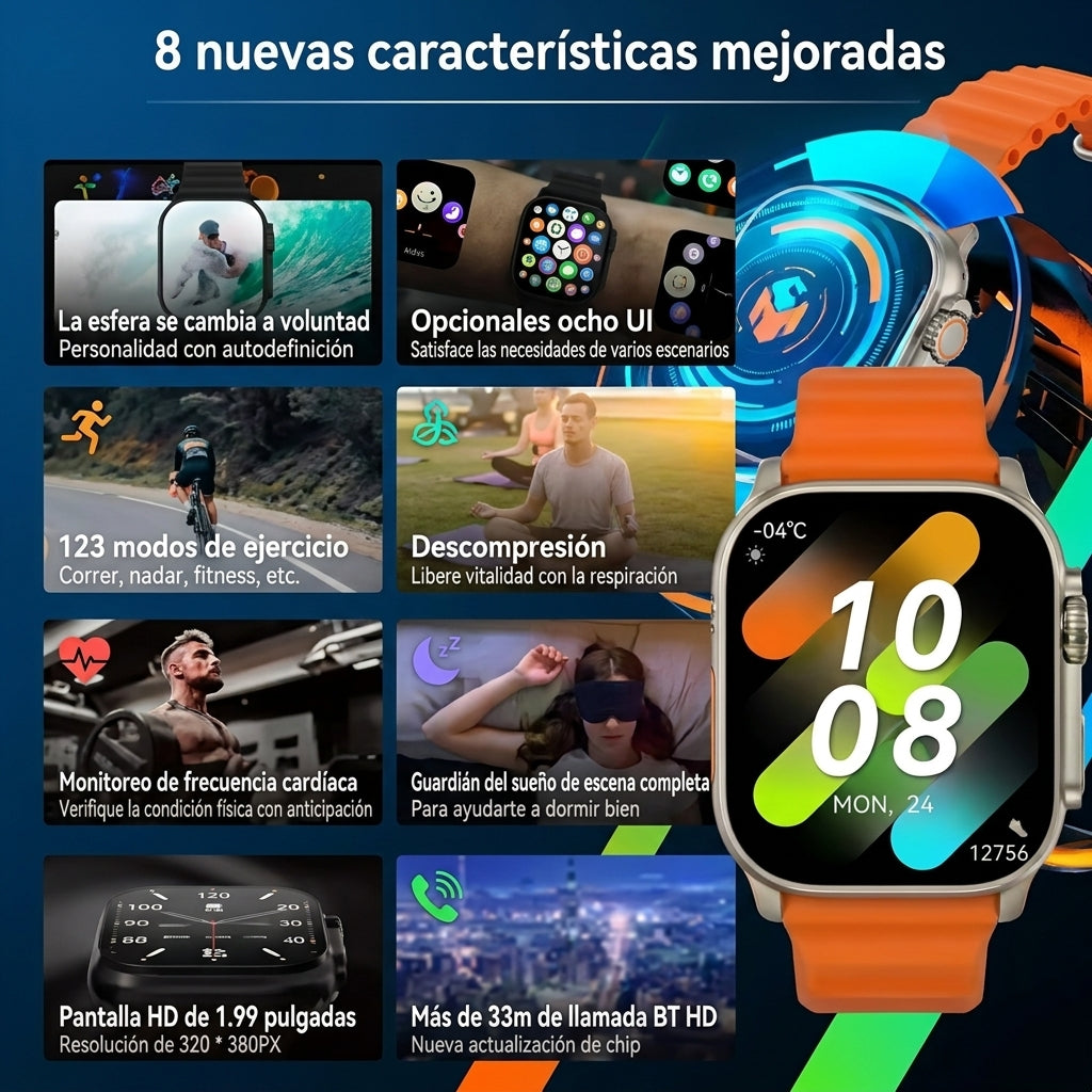 Smartwatch Reloj Deportivo T900