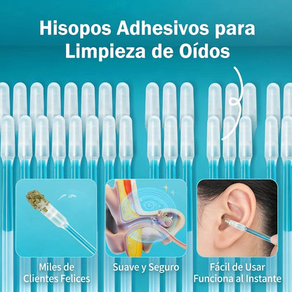 Bastoncillos adhesivos para la limpieza de los oídos