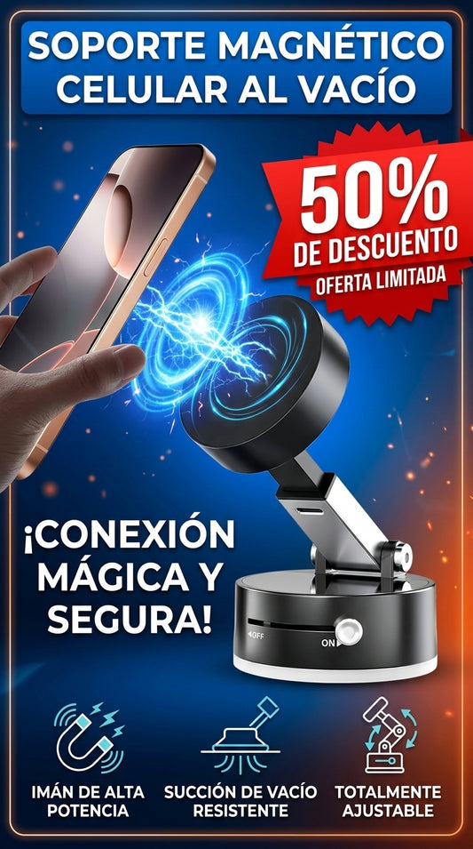 Soporte Magnetico Celular Al Vacio