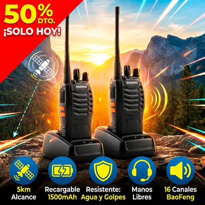 Radios Walkie Talkie Bf888s Recargables