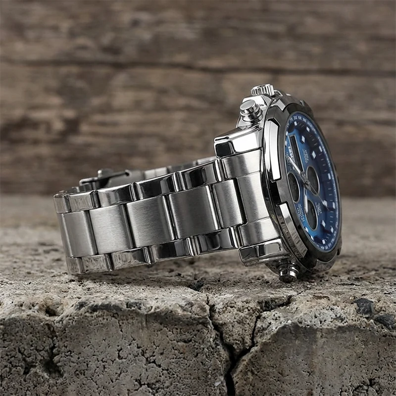 Reloj Militar 48mm con Doble Visualización