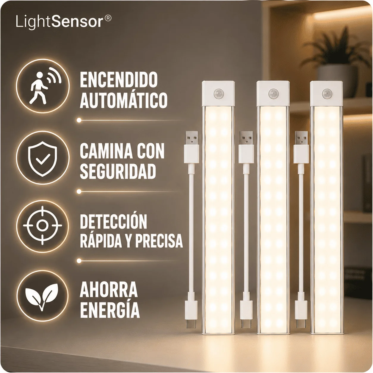 luces automaticas led