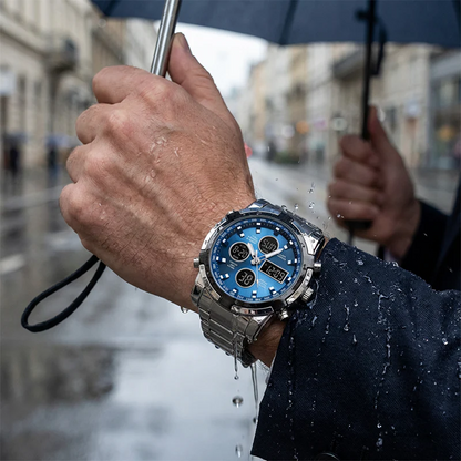 Reloj Militar 48mm con Doble Visualización