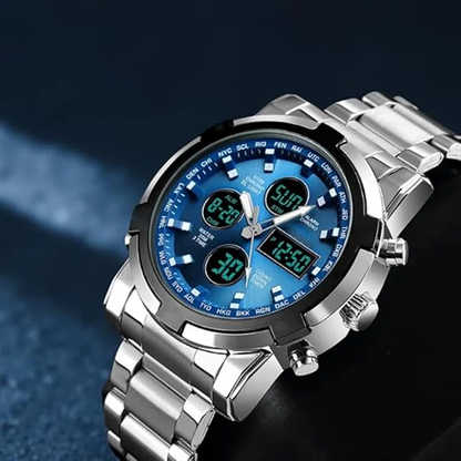 Reloj Militar 48mm con Doble Visualización