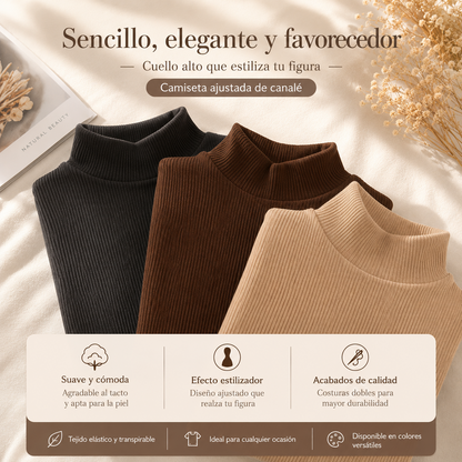 Blusa De Canale Con Cuello Alto