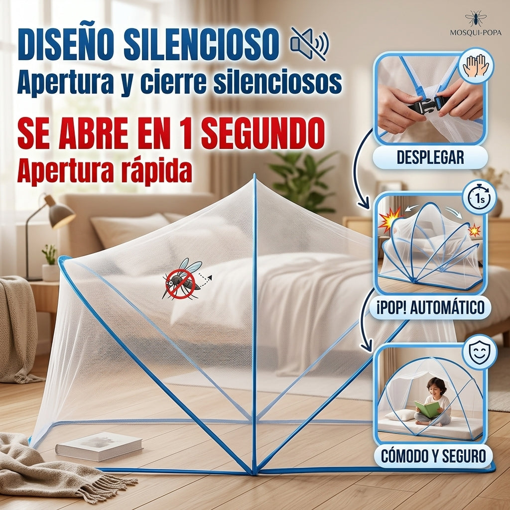 Mosquitera Plegable Facil Cama Acampar